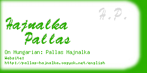 hajnalka pallas business card